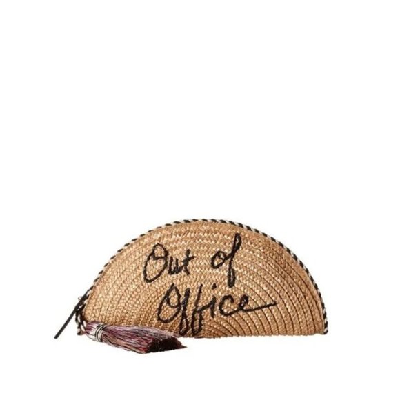 Rebecca Minkoff Straw Taco Clutch-Out Of Office - Picture 3 of 7